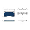 Conjunto de pastilhas de freio TRW GDB2431BTE