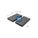 Filtro de ar para cabine UFI 54.446.00