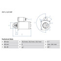 Motor de partida BOSCH 0 986 011 280