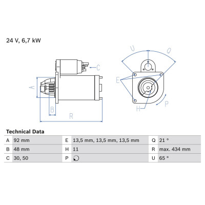 Motor de partida BOSCH 0 986 017 760