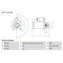 Motor de partida BOSCH 0 986 017 880