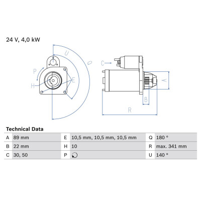 Motor de partida BOSCH 0 986 017 880