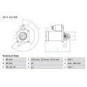 Motor de partida BOSCH 0 986 020 170