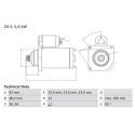 Motor de partida BOSCH 0 986 021 480