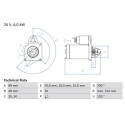 Motor de partida BOSCH 0 986 022 400