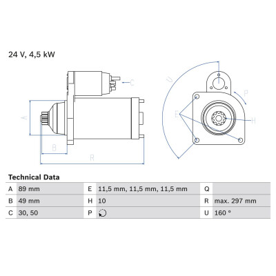Motor de partida BOSCH 0 986 022 940