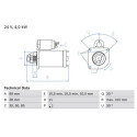 Motor de partida BOSCH 0 986 023 200