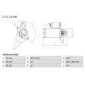 Motor de partida BOSCH 0 986 024 530