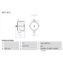 Alternador BOSCH 0 986 032 720