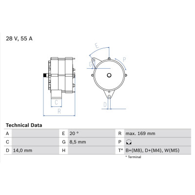 Alternador BOSCH 0 986 034 370