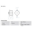 Alternador BOSCH 0 986 039 340