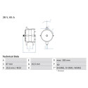 Alternador BOSCH 0 986 039 490