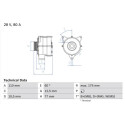 Alternador BOSCH 0 986 039 790