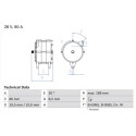 Alternador BOSCH 0 986 042 051