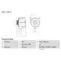 Alternador BOSCH 0 986 043 890