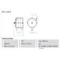 Alternador BOSCH 0 986 046 550