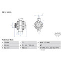 Alternador BOSCH 0 986 047 820