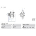 Alternador BOSCH 0 986 049 320