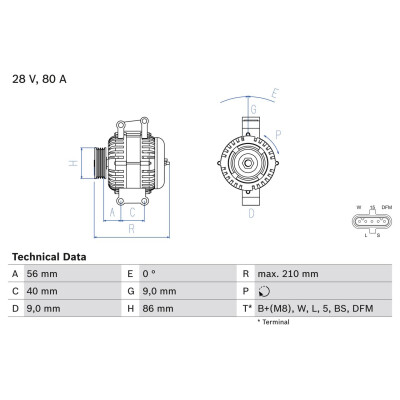 Alternador BOSCH 0 986 049 320