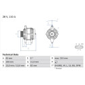 Alternador BOSCH 0 986 081 870