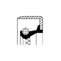 Retentor, cubo da roda