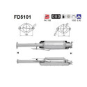 Filtro de fuligem/partículas, sistema de exaustão AS FD5101