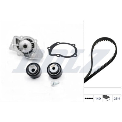 Kit bomba d'água + correia dentada DOLZ KD007