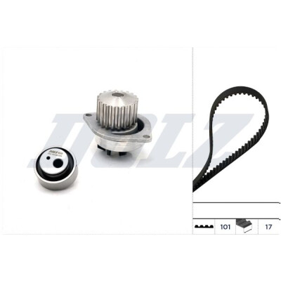Bomba de água + kit de correia dentada