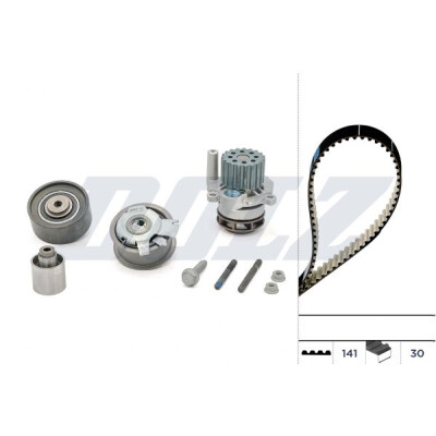Kit bomba d'água + correia dentada DOLZ KD047