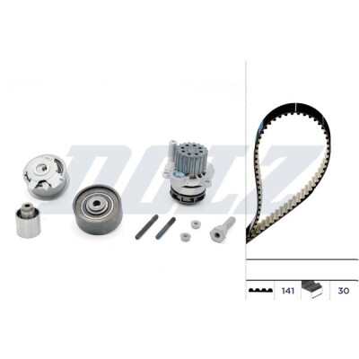 Kit bomba d'água + correia dentada DOLZ KD048