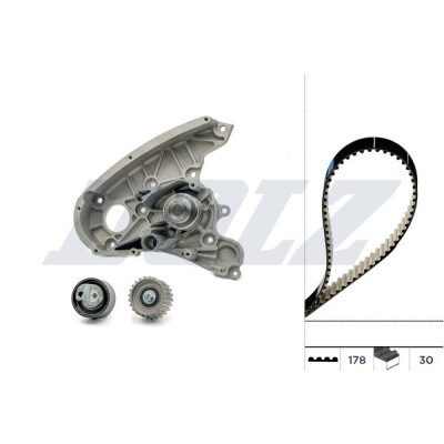 Bomba de água + kit de correia dentada DOLZ KD112