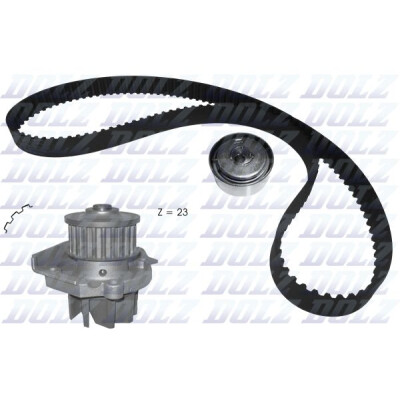 Bomba de água + kit de correia dentada DOLZ KD141
