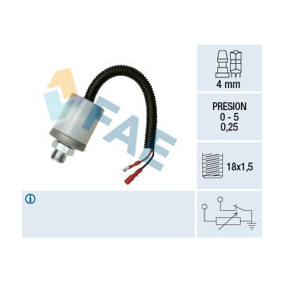 Sensor, pressão do óleo