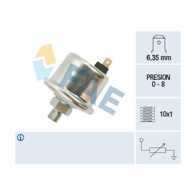 Sensor, pressão do óleo