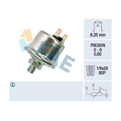 Sensor, pressão do óleo