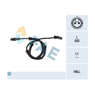 Sensor, rotações da roda