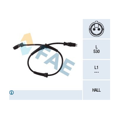Sensor, rotações da roda