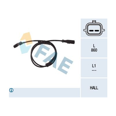 Sensor, rotações da roda