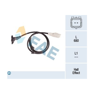 Sensor, rotações da roda
