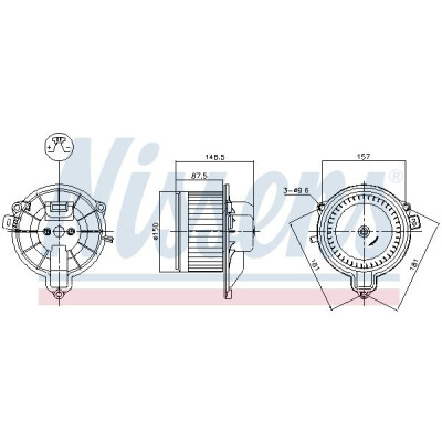 Ventilador de cabine NISSENS 87572
