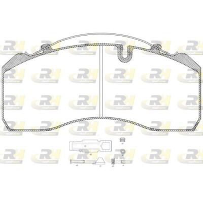 Conjunto de pastilhas de freio Roadhouse JSX 2814.80
