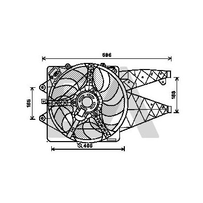 Ventilador, refrigeração do motor