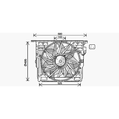 Ventilador, refrigeração do motor