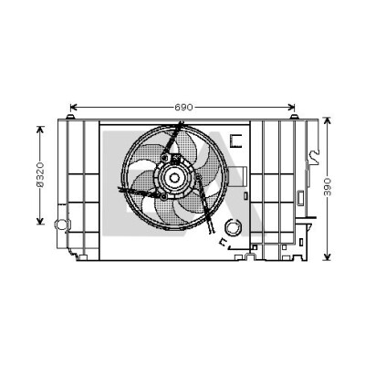 Ventilador, refrigeração do motor
