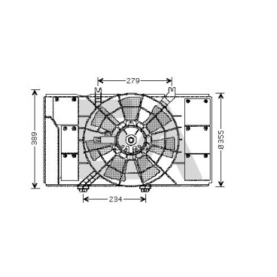 Ventilador, refrigeração do motor