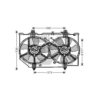 Ventilador, refrigeração do motor