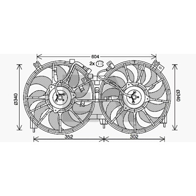 Ventilador, refrigeração do motor