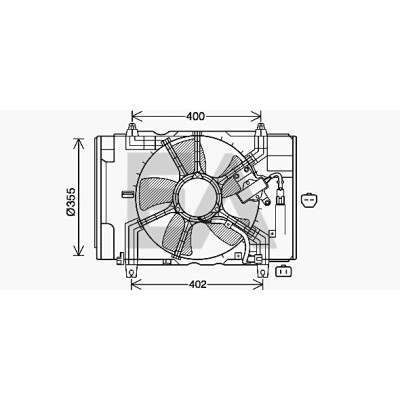 Ventilador, refrigeração do motor