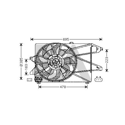 Ventilador, refrigeração do motor
