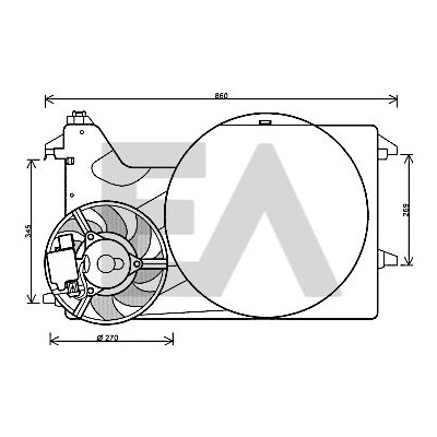 Ventilador, refrigeração do motor